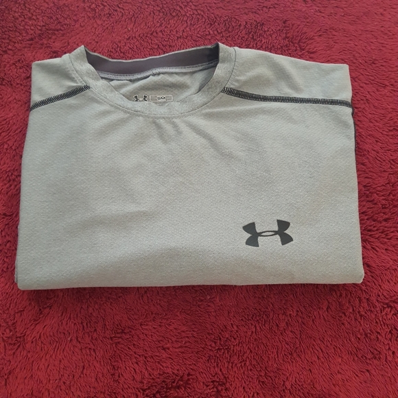 Under Armour Mens Gray Fitted Shirt Small - Picture 8 of 9